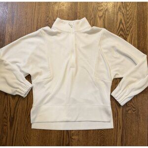 EUC $145 Women’s Peter Millar Flora Knit Athleisure  Dolman Pullover White sz S